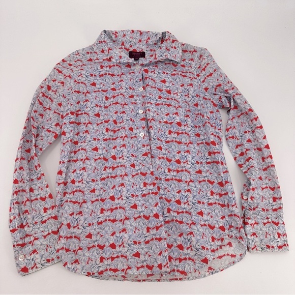 J. Crew Liberty Floral Button Down Blouse Shirt Size 4 - Picture 1 of 4